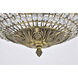 Earlene 4 Light 20 inch Antique Bronze and Clear Pendant Ceiling Light