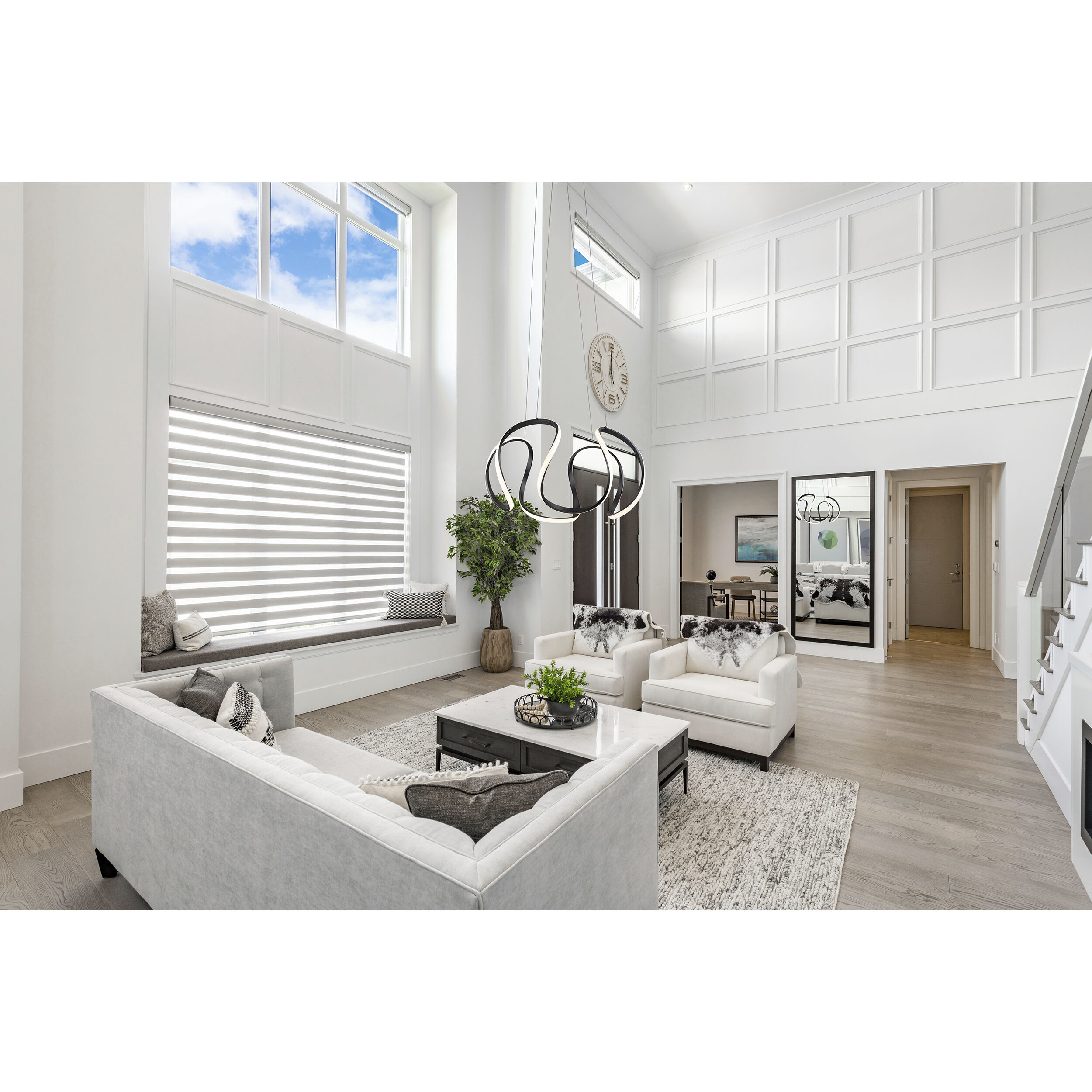 Mira LED 24.8 inch Black Pendant Ceiling Light