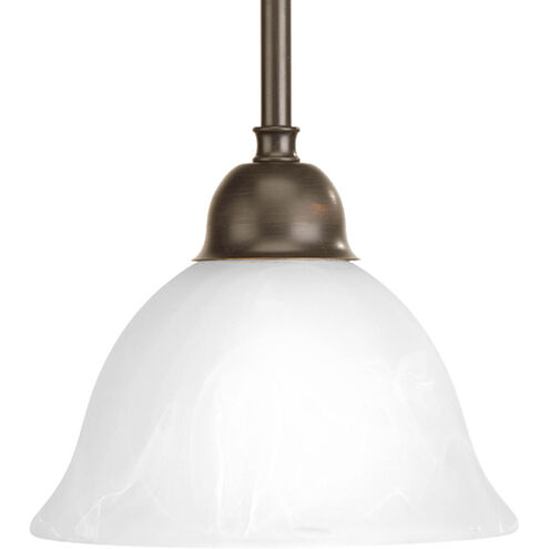 Avalon 1 Light 8 inch Antique Bronze Mini-Pendant Ceiling Light in Alabaster Glass