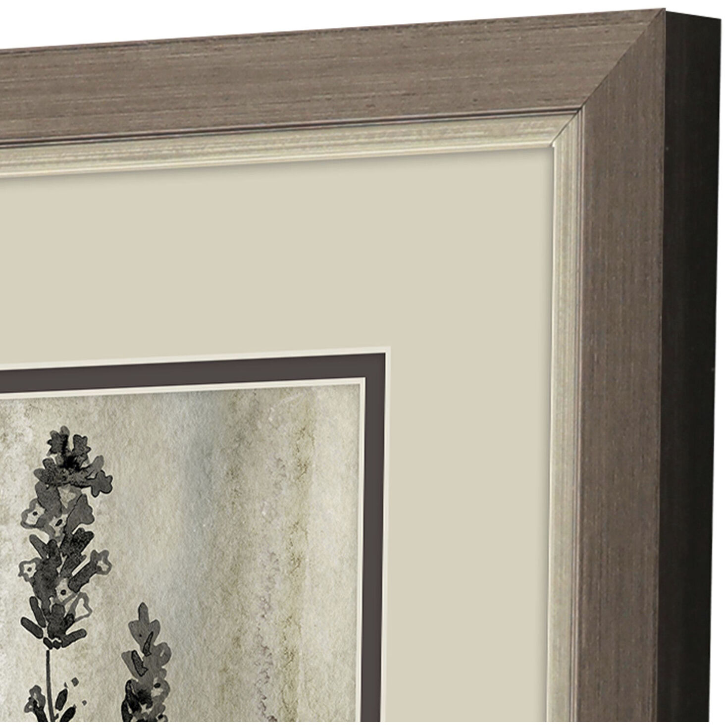 Sumi-e Silhouette Brown and Gray and Neutral Framed Art, Propac