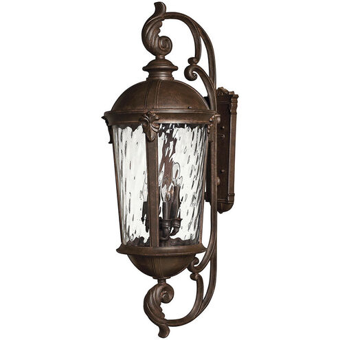 Estate Series Windsor Outdoor Wall Mount Lantern in River Rock, Extra Large