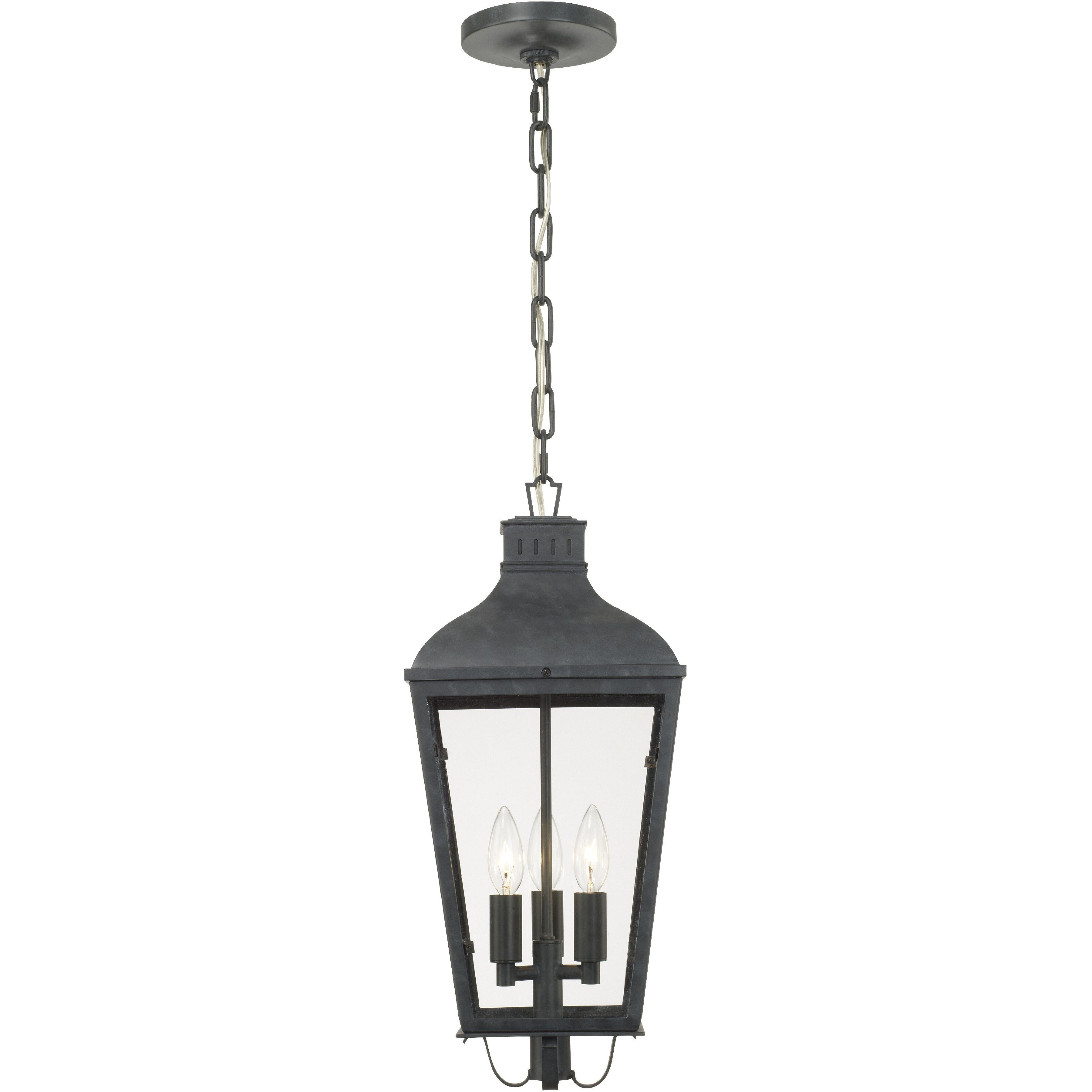 Dumont 3 Light 9.25 inch Graphite Outdoor Pendant