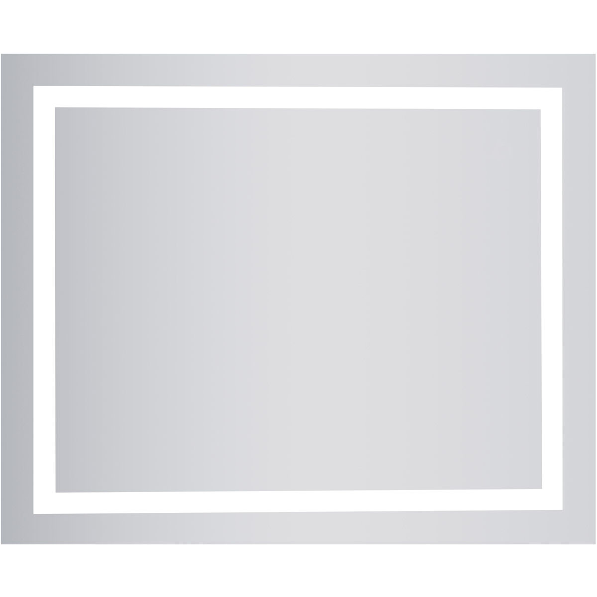 Nova 36 X 30 inch Silver Lighted Wall Mirror