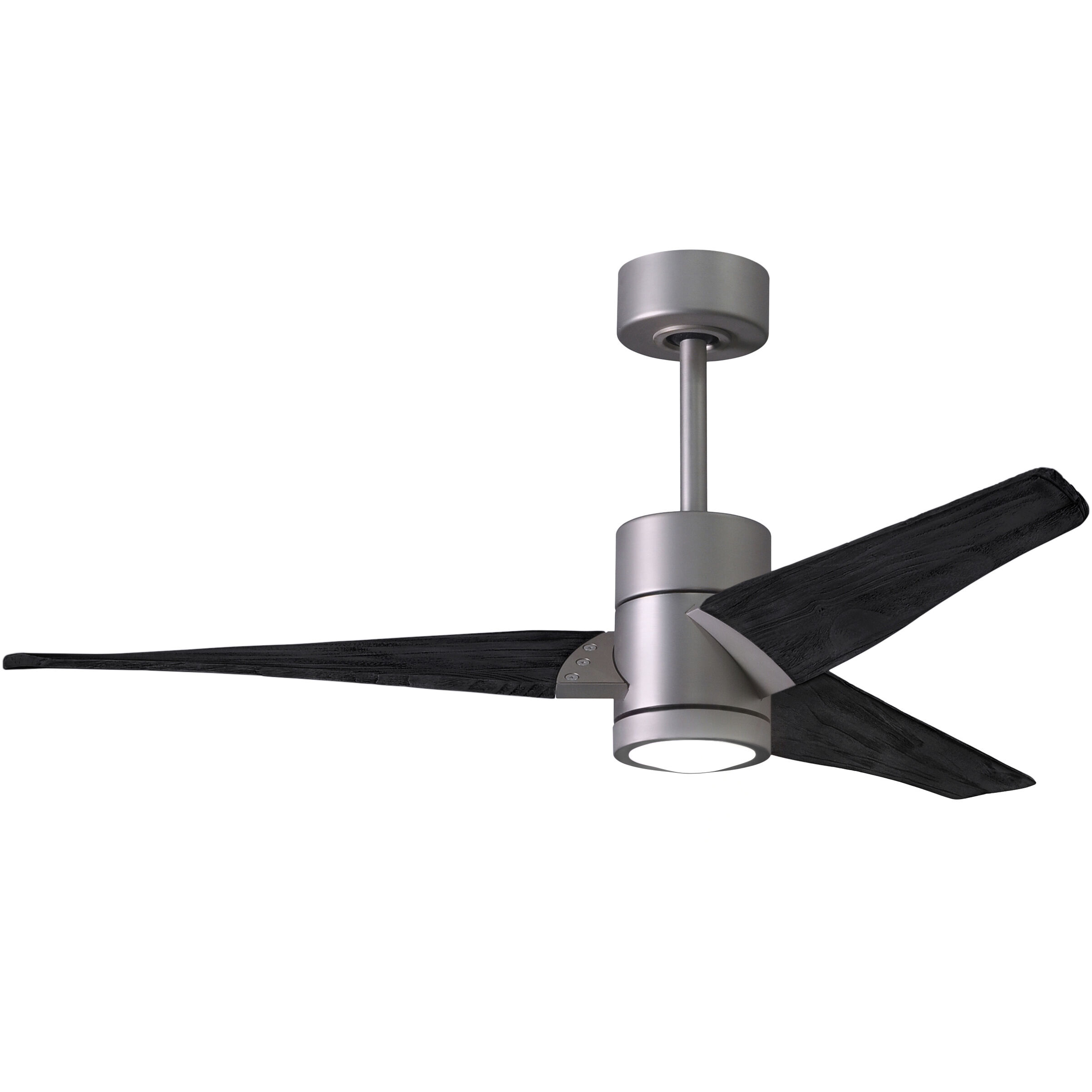 Atlas Super Janet 52 inch Brushed Nickel with Matte Black Blades Ceiling Fan, Atlas