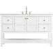Theo 54 X 34 inch White Bathroom Vanity Cabinet