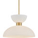 Zevio 1 Light 15.75 inch Antique Brass Pendant Ceiling Light