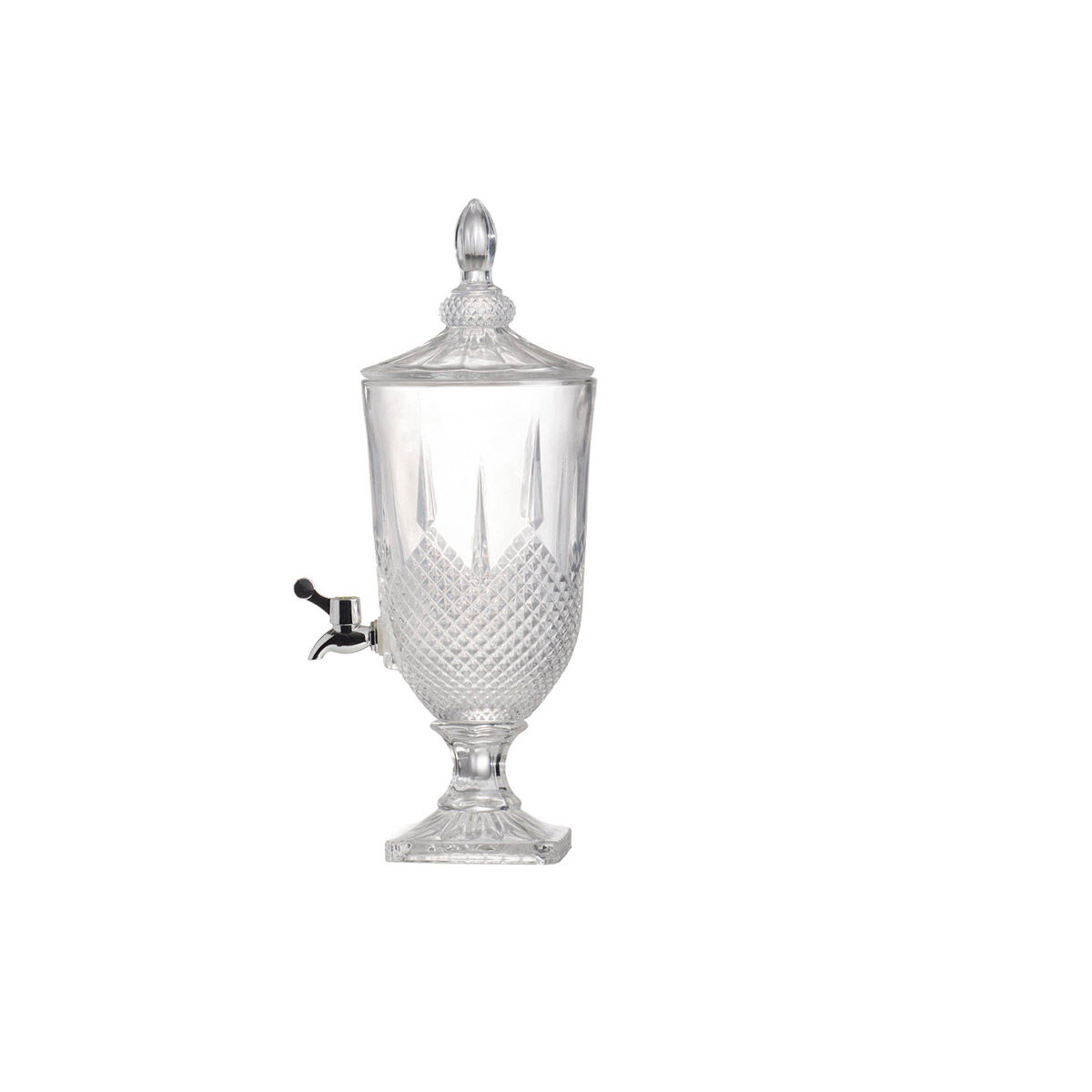 Anita Clear and Polished Silver Drink Dispenser