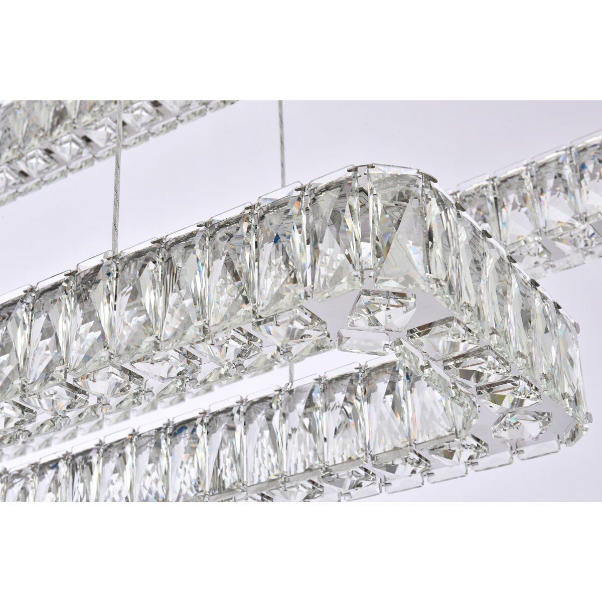 Monroe 3 Light 50 inch Chrome Pendant Ceiling Light