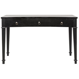 Curba 48 X 26 inch Hand Rubbed Black Desk