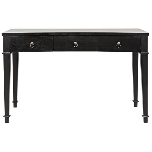 Curba 48 X 26 inch Hand Rubbed Black Desk