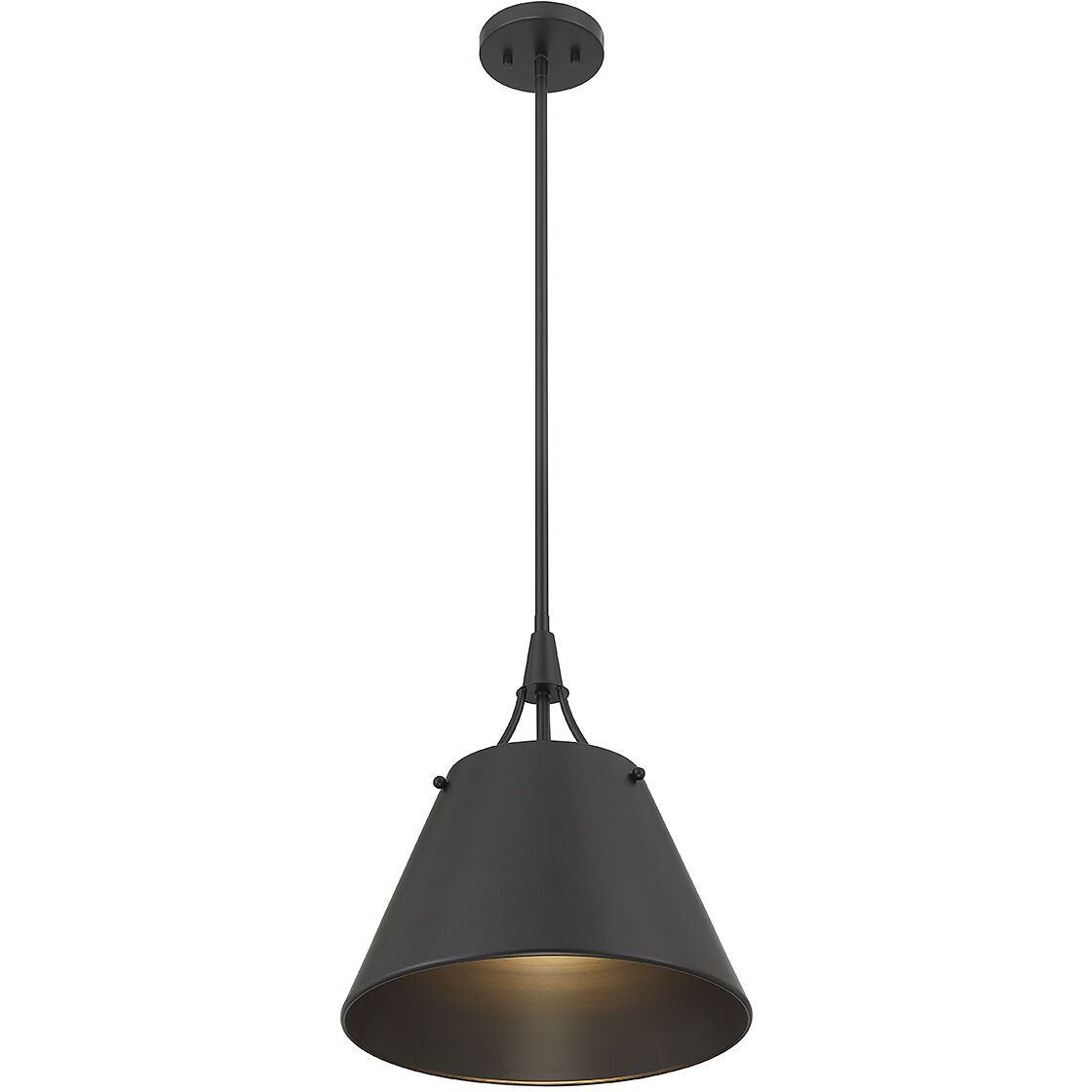 Willis 1 Light 14 inch Matte Black Pendant Ceiling Light