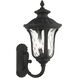 Oxford 3 Light 22 inch Textured Black Outdoor Wall Lantern