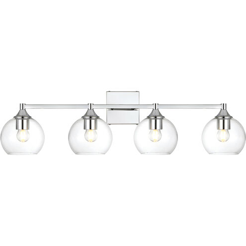 Foster 4 Light 33 inch Chrome Bath Sconce Wall Light