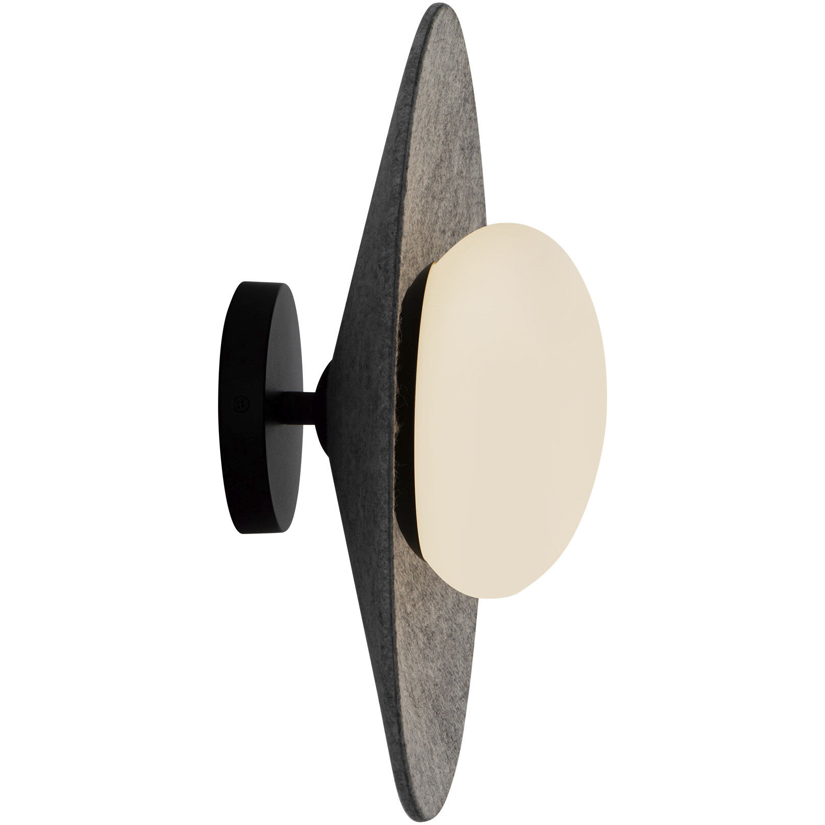Cruz LED 15 inch Felt - Gray Flush Mount Ceiling Light in Felt Shade