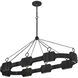 Lisa McDennon Raffi LED 52 inch Carbon Black Chandelier Ceiling Light