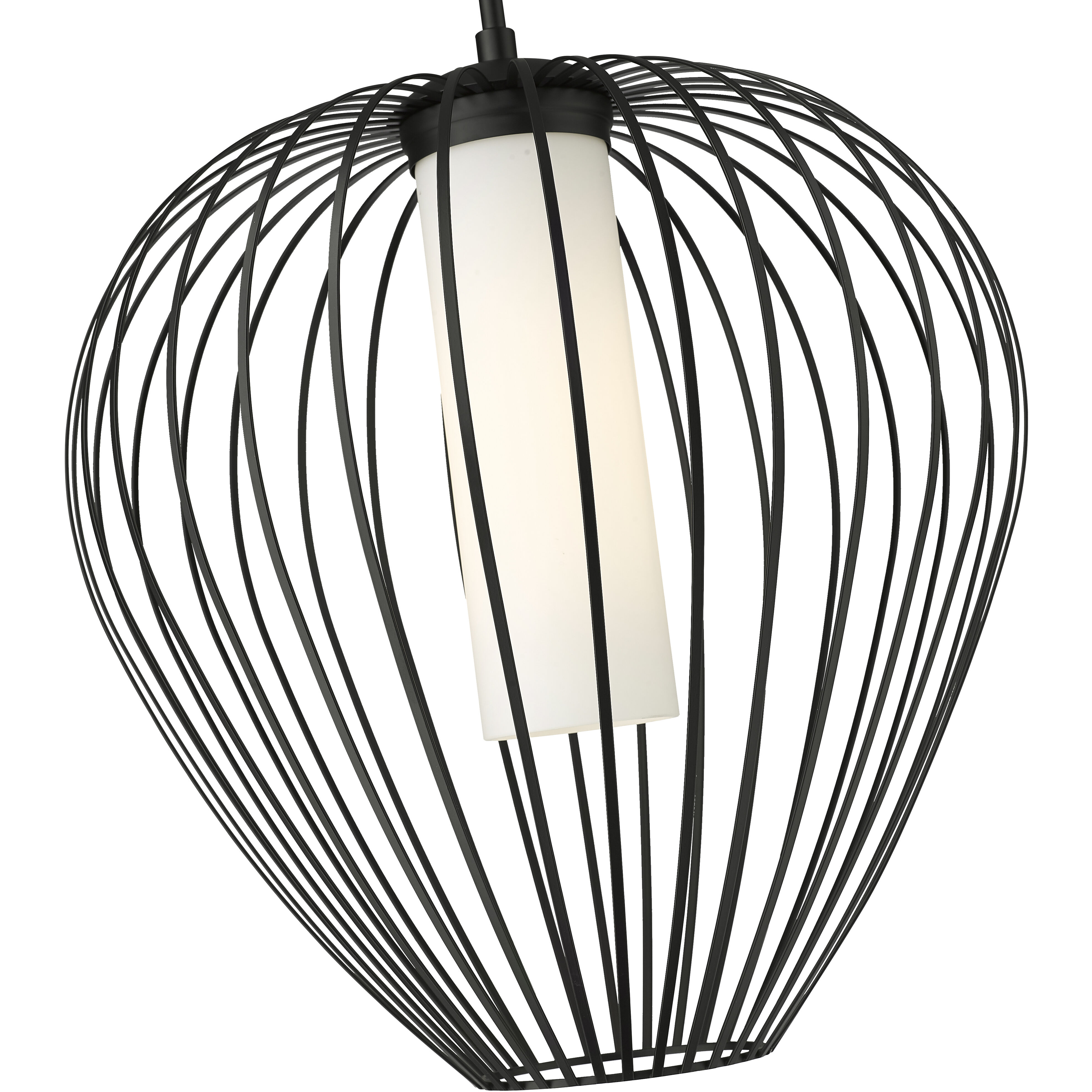 Savanti 1 Light 18 inch Matte Black Pendant Ceiling Light