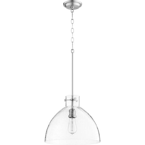 Fort Worth 1 Light 14 inch Satin Nickel Pendant Ceiling Light