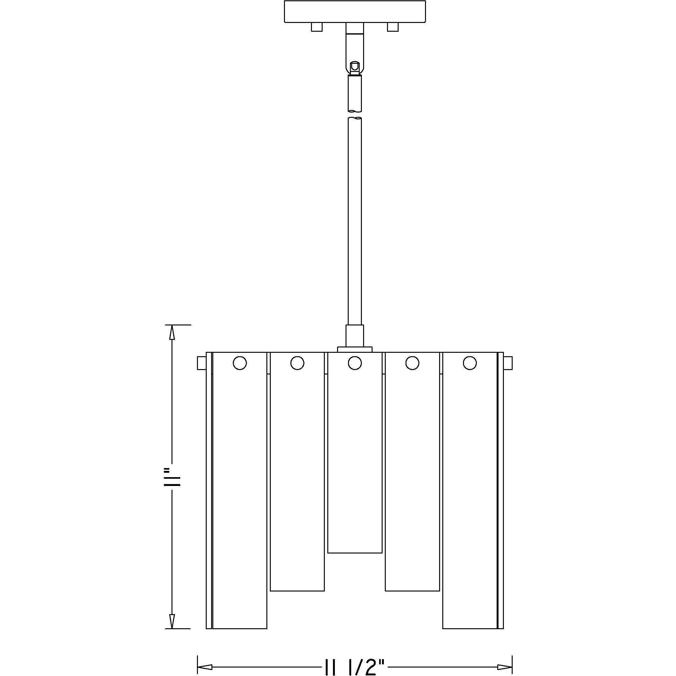 Viviana 1 Light 11.5 inch Polished Nickel Pendant Ceiling Light