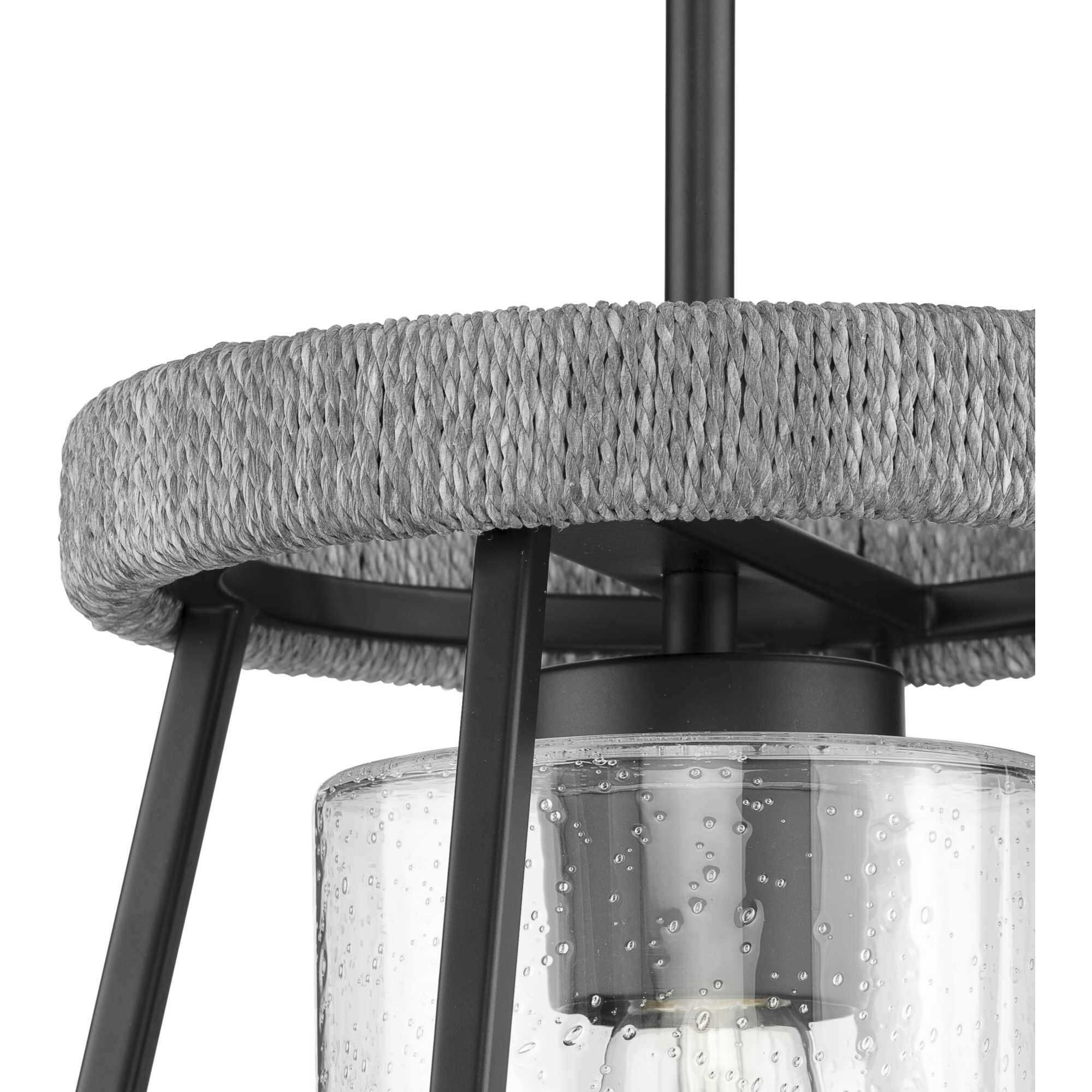 Laramie 1 Light 12 inch Matte Black Pendant Ceiling Light, Design Series