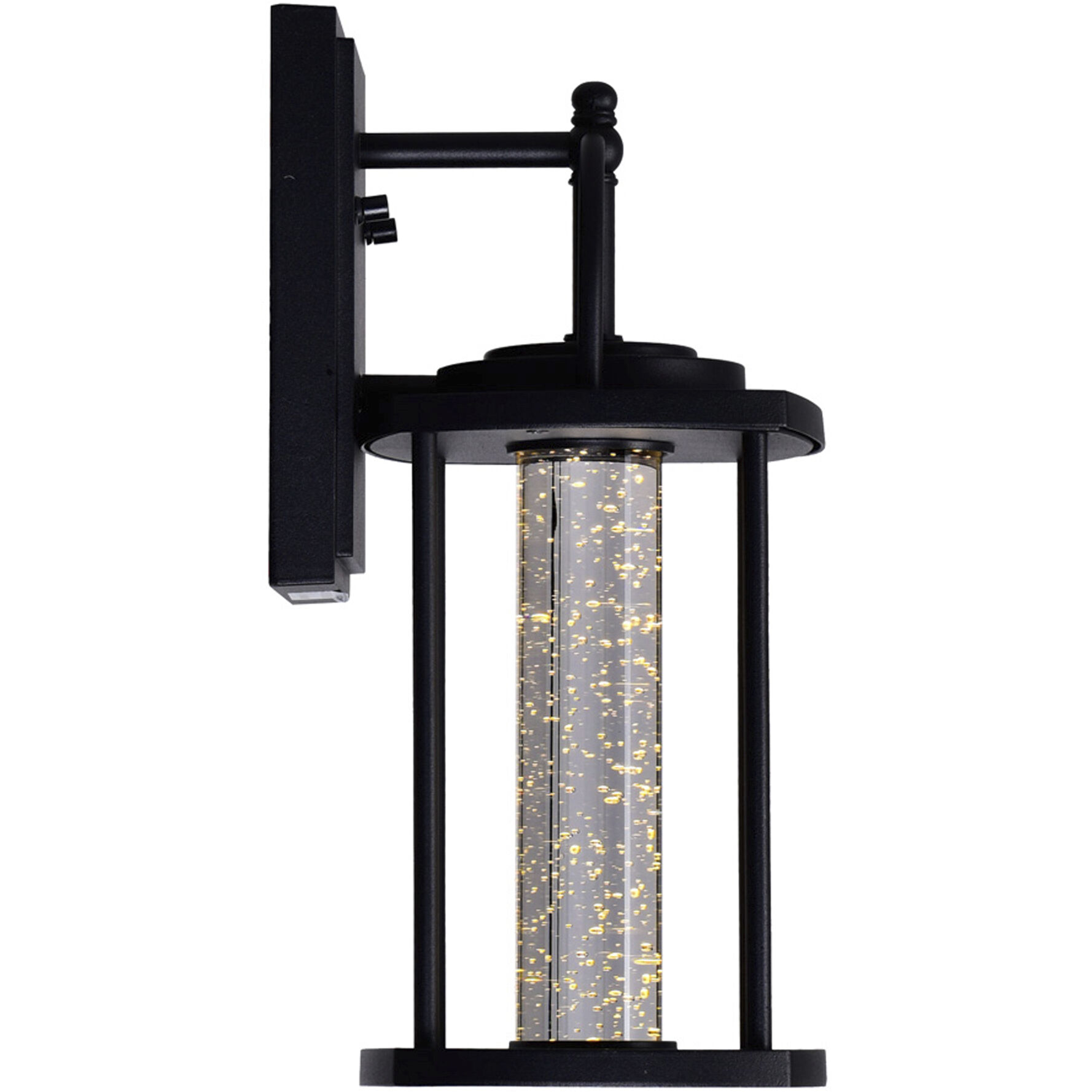 Greenwood LED 14 inch Black Outdoor Wall Light