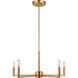 Fullton 5 Light 24 inch Satin Brass Chandelier Ceiling Light