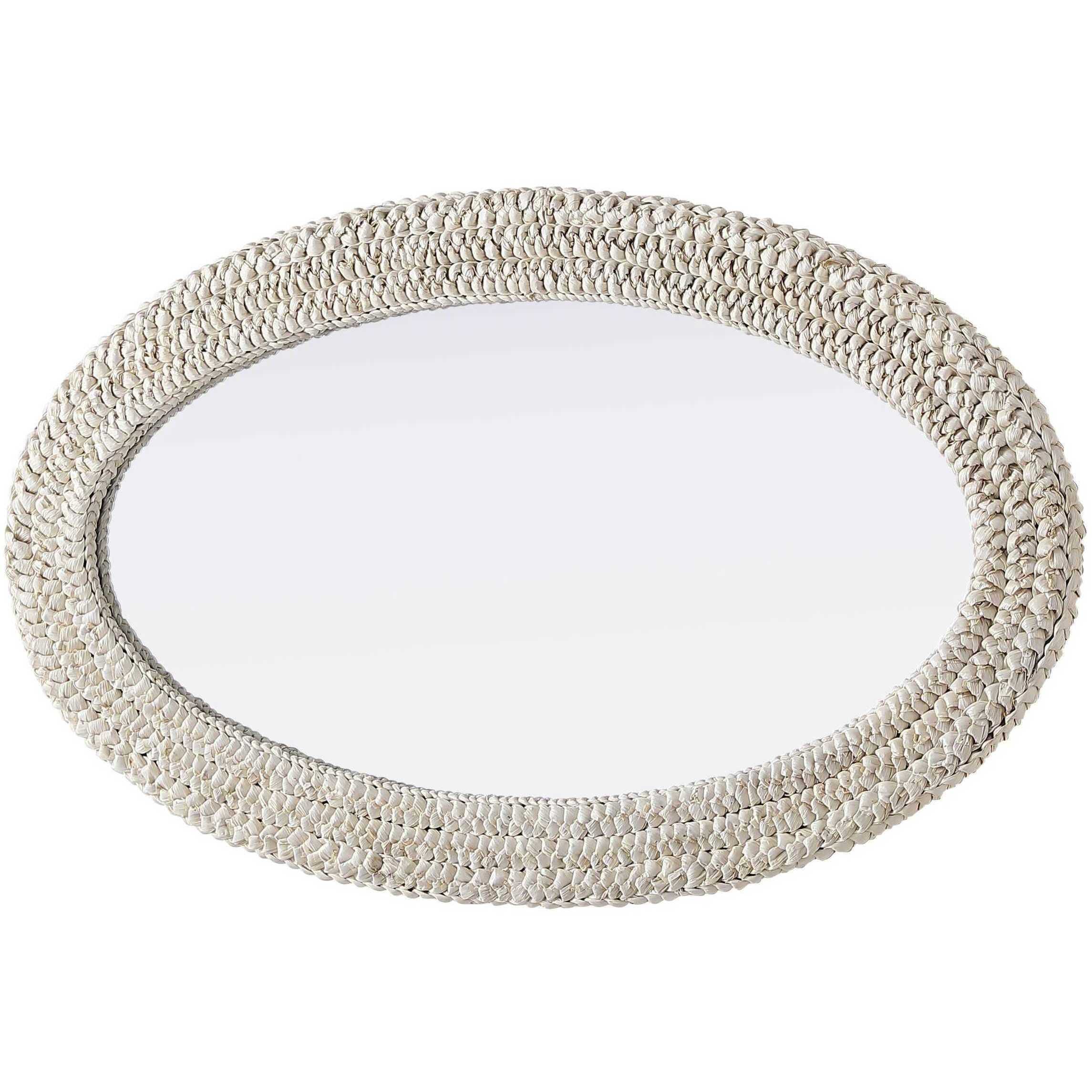 Marlowe 42 X 24 inch Linen White Mirror
