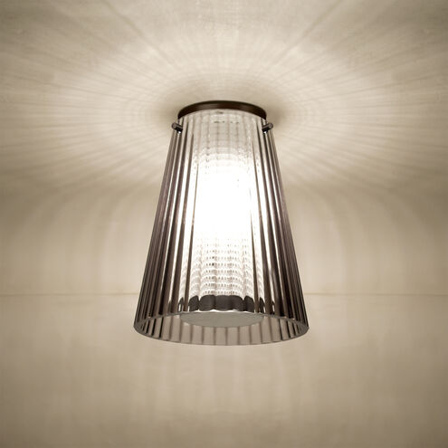 Dion 1 Light 6.13 inch Bronze Flush Mount Ceiling Light