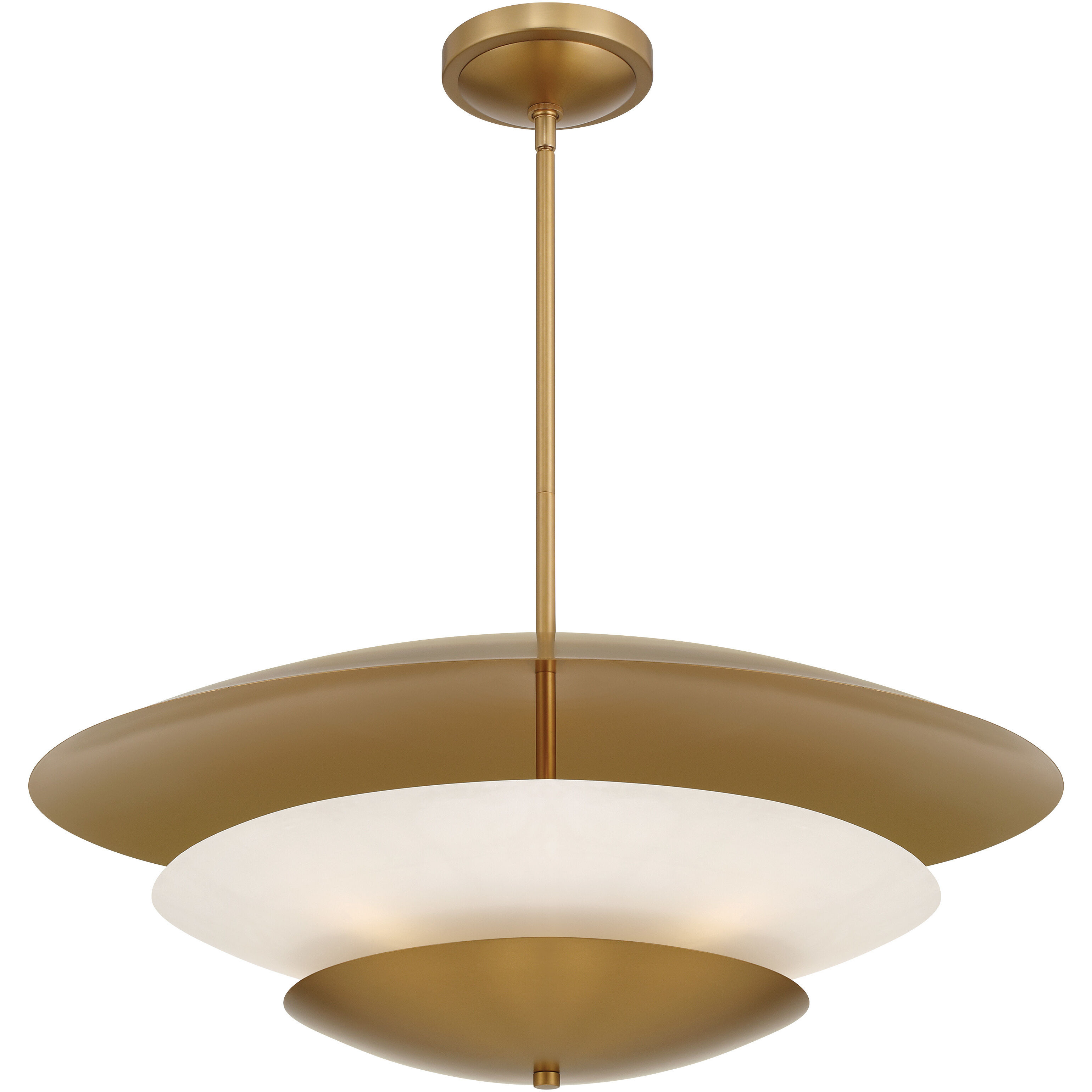 Solara 5 Light 31.5 inch Legacy Brass Pendant Ceiling Light