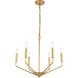 Enzo 6 Light 22 inch Brass Pendant Ceiling Light