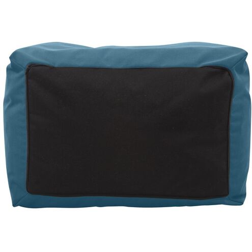 Seascape 18.25 inch Turquoise Outdoor Pouf Bench
