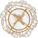 Amira 4 Light 19 inch Distressed Brass Convertible Semi Flush Ceiling Light