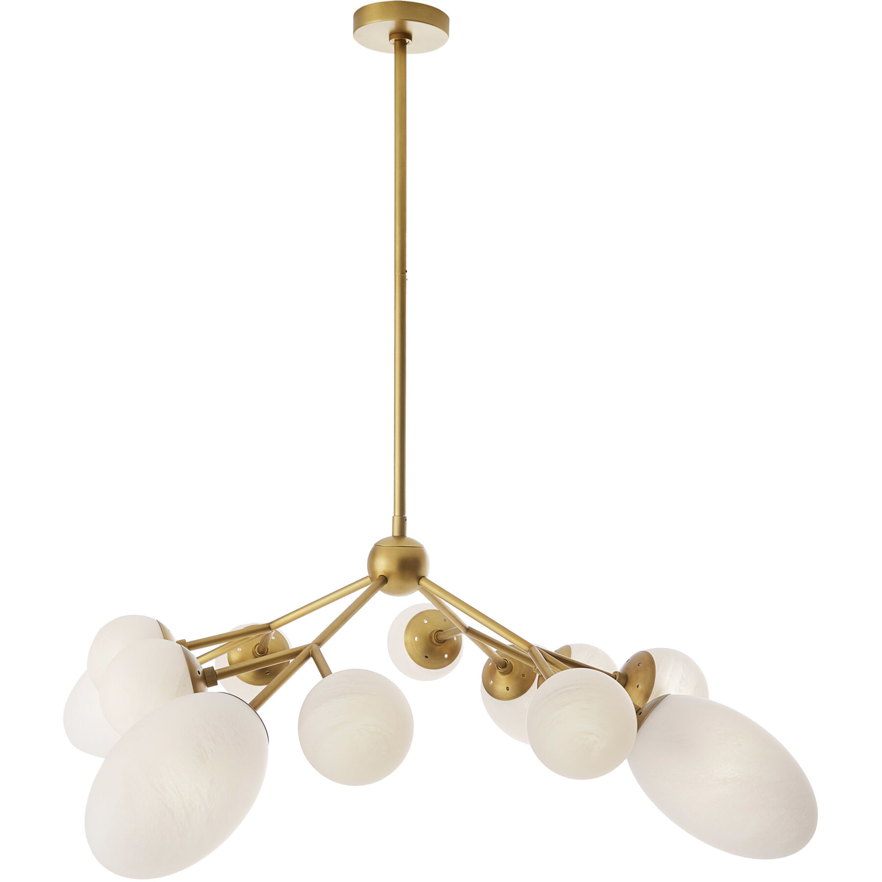 Panella 12 Light 41 inch Brushed Brass Chandelier Ceiling Light