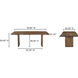 Lila 78 X 40 inch Brown Dining Table, Small