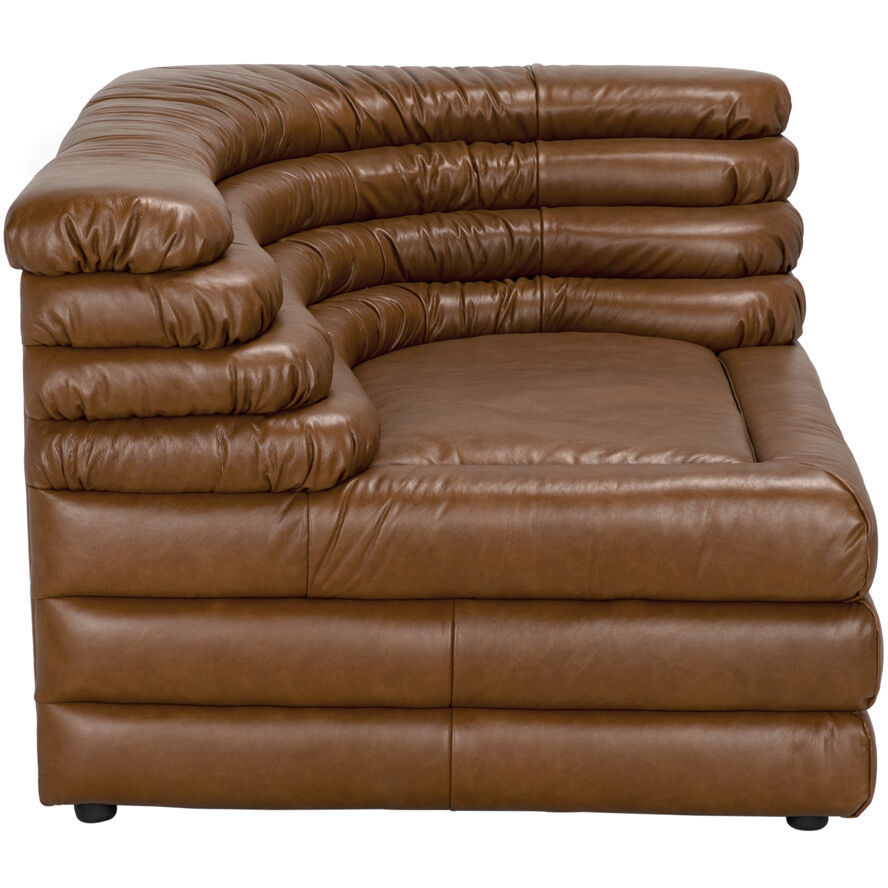 Bandera Roche Tan Modular Sofa, Right Corner