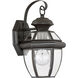 Newbury 1 Light 13 inch Medici Bronze Outdoor Wall Lantern