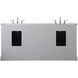 Americana 72 X 22 X 35 inch Grey Vanity Sink Set
