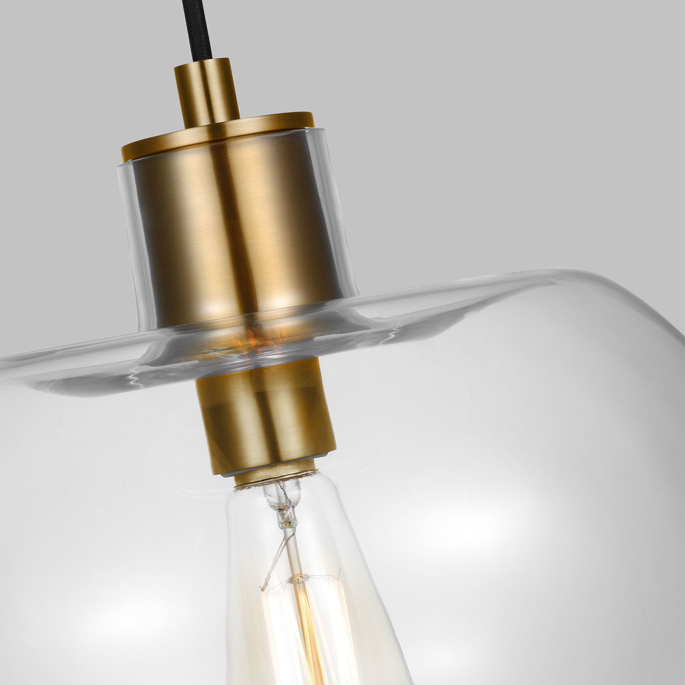 TOB by Thomas O'Brien Mela Pendant Ceiling Light in Burnished Brass