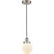 Edison Beacon 1 Light 6 inch Brushed Satin Nickel Mini Pendant Ceiling Light