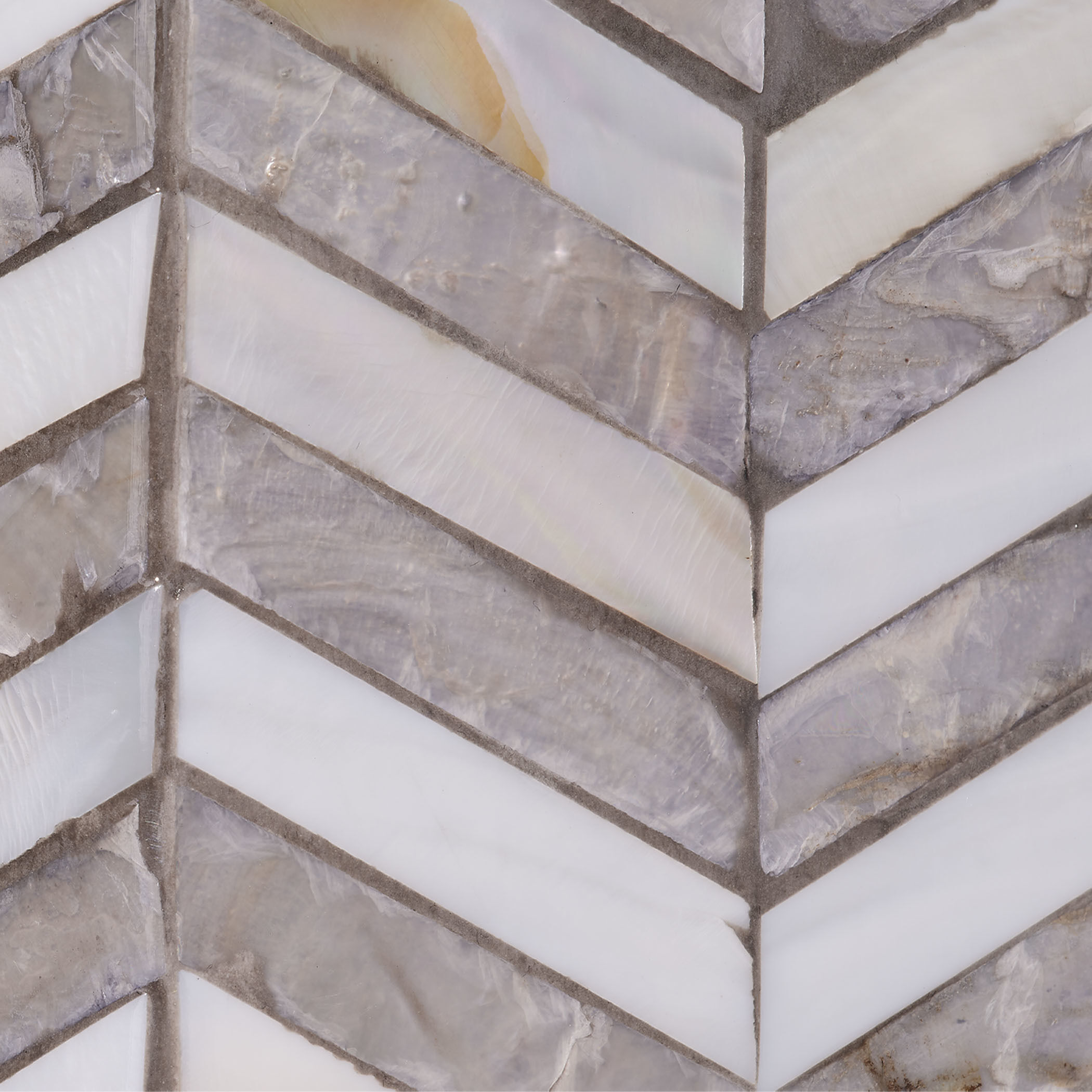 Beverly 36 X 24 inch Mixed Grey and White Mother of Pearl Wall Mirror