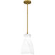 Stetson 1 Light 6 inch Brushed Gold Mini Pendant Ceiling Light, Small