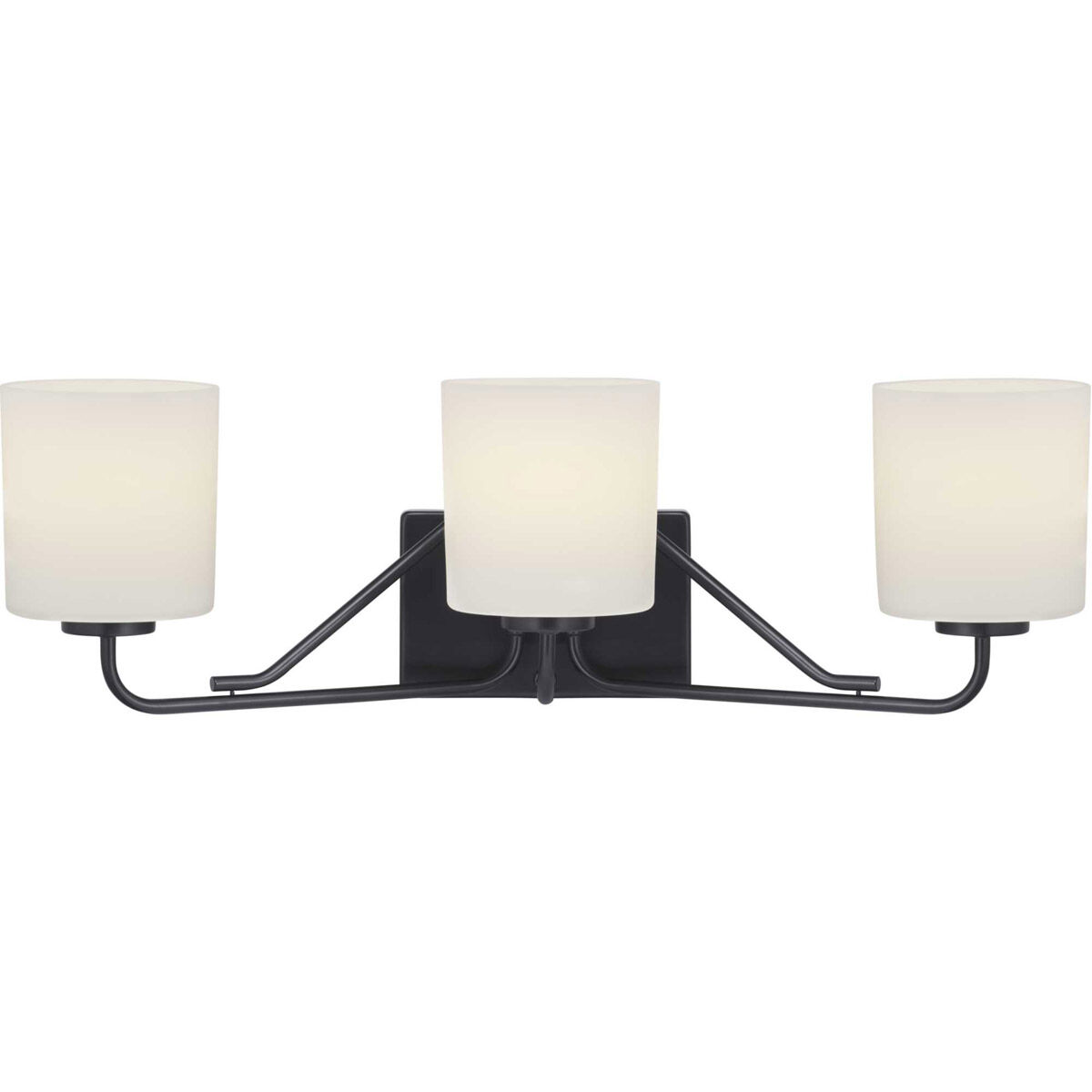 Tobin 3 Light 25.5 inch Matte Black Bath Vanity Wall Light