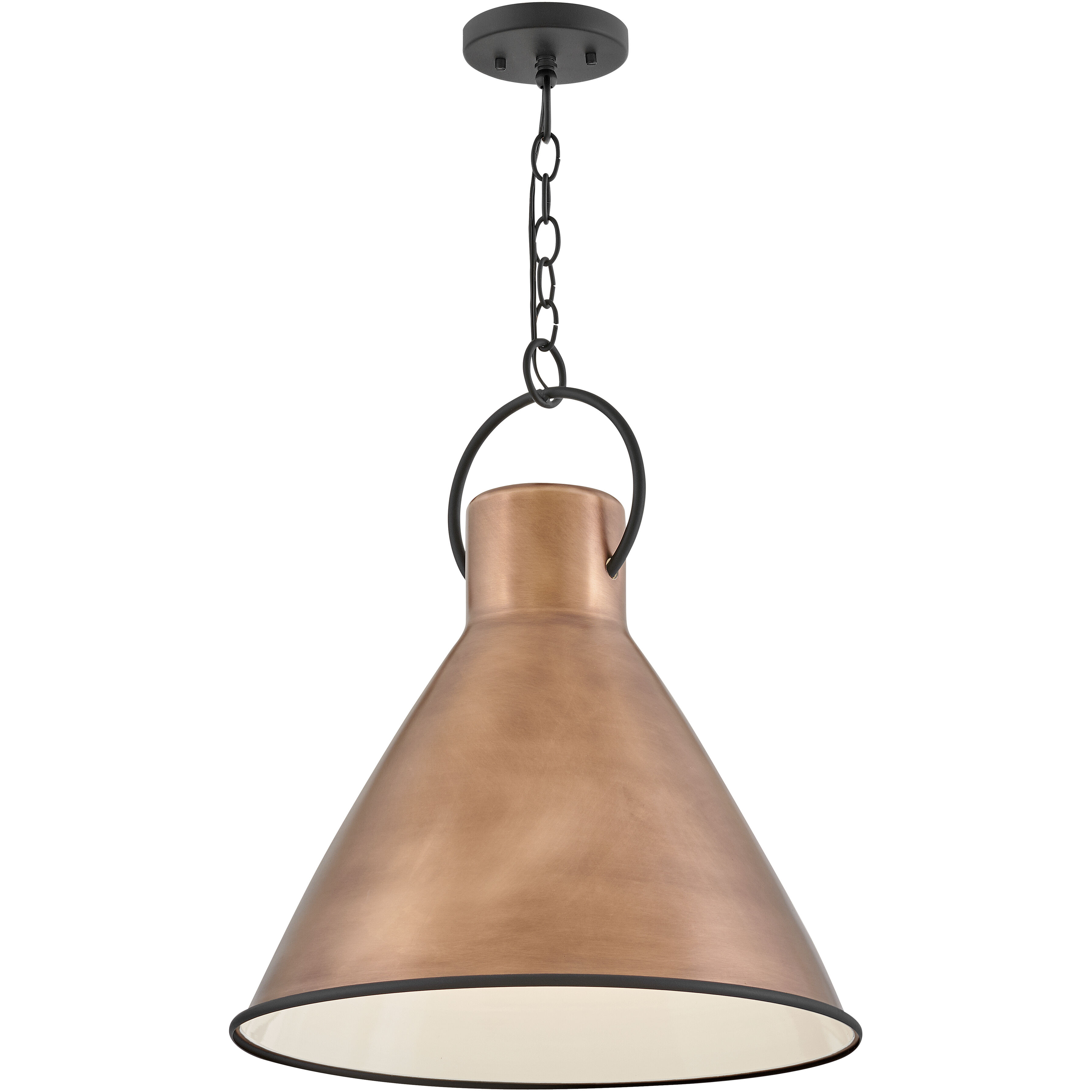 Copper black pendant light discount