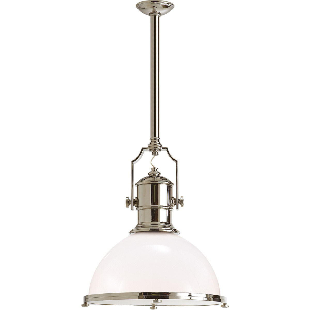 Chapman & Myers Country Industrial 1 Light 19.50 inch Pendant