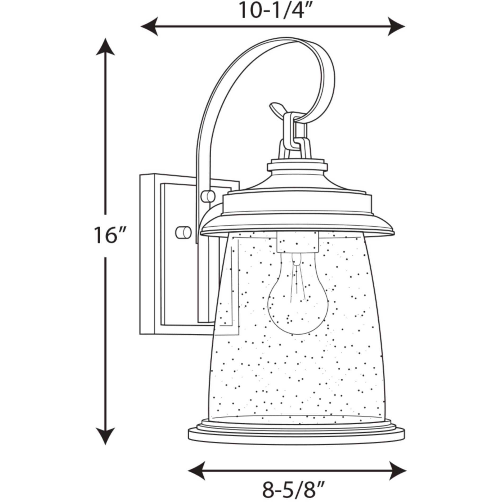 Conover 1 Light 16 inch Antique Bronze Outdoor Wall Lantern, Medium