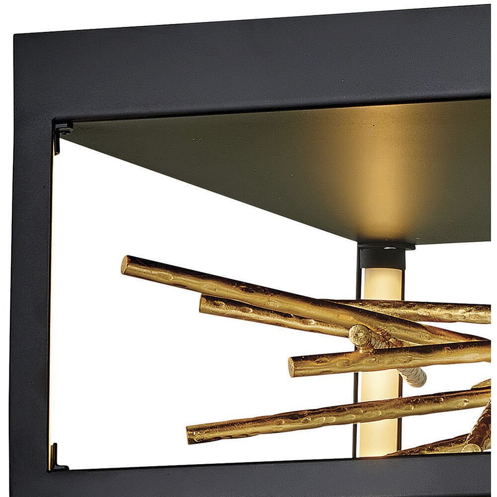 Styx LED 18 inch Black Foyer Light Ceiling Light, Flush Mount