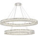 Monroe LED 48 inch Chrome Chandelier Ceiling Light