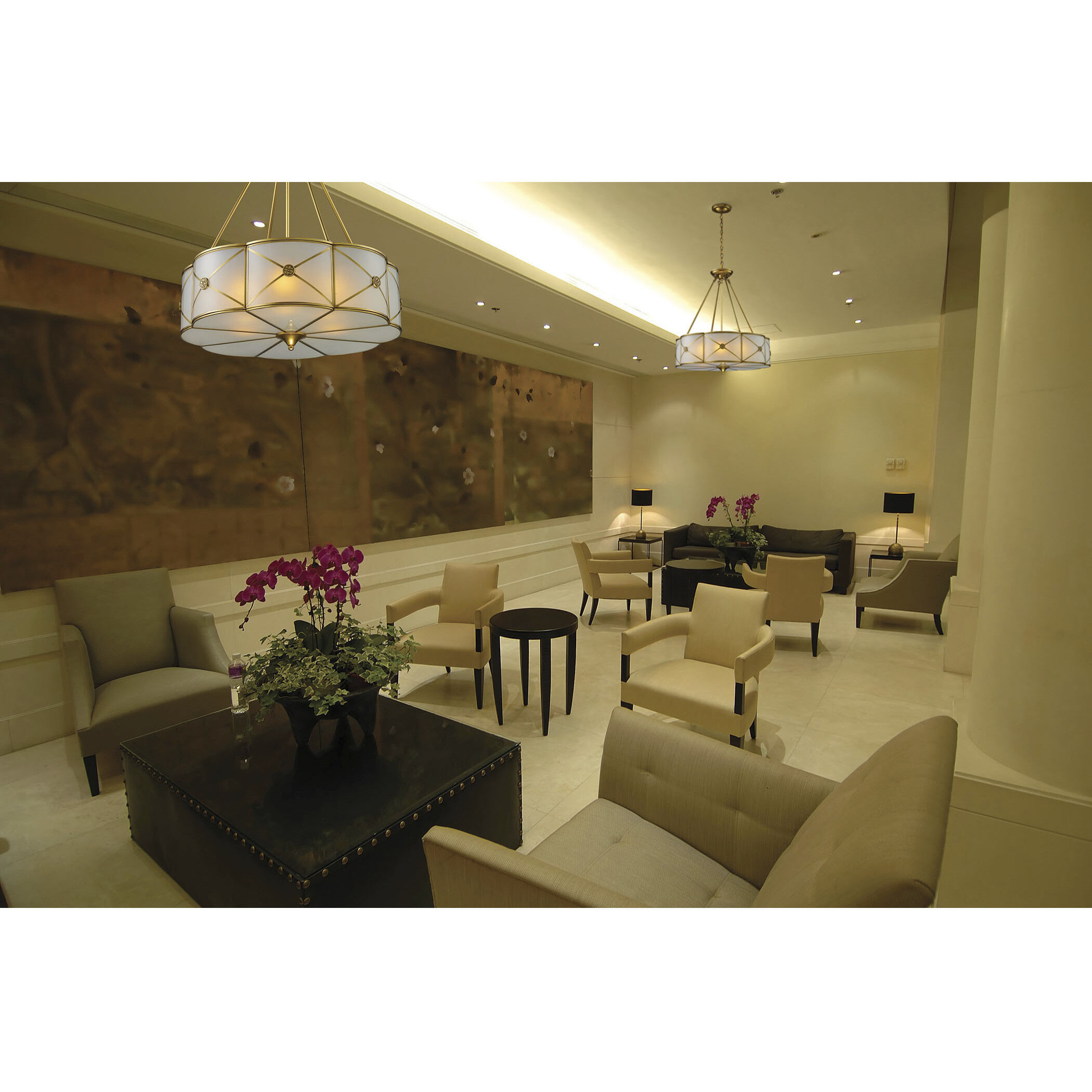 Preston 6 Light 23 inch Brushed Brass Chandelier Ceiling Light