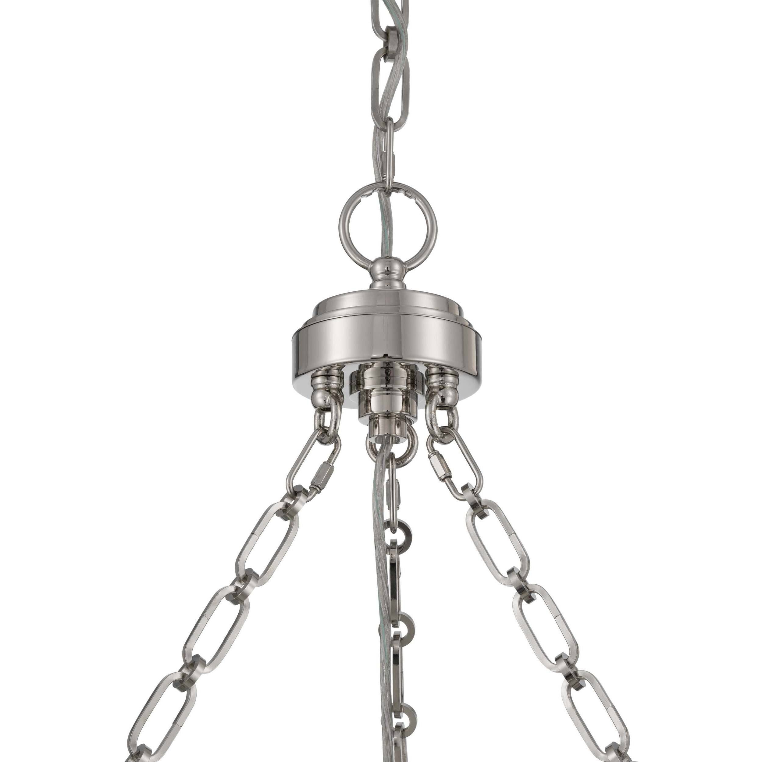 Cameron 1 Light 24 inch Polished Nickel Pendant Ceiling Light