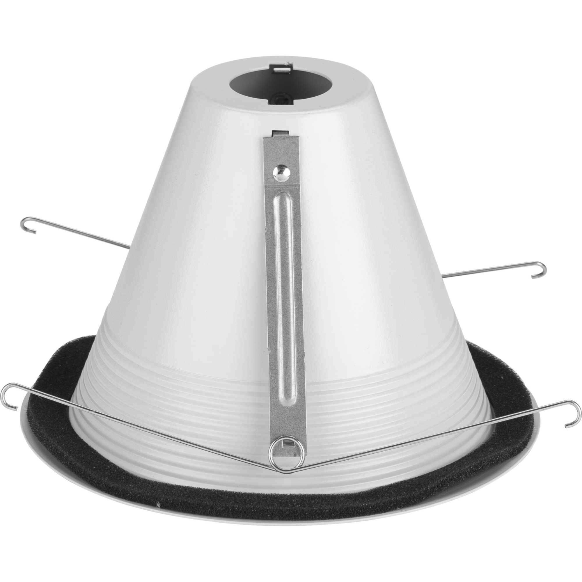 6in Recessed Trim PAR38 Satin White Step Baffle Trim