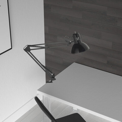 Working/Task Lamps 36 inch 100.00 watt Black Task Table Lamp Portable Light, Spring Balanced Arms